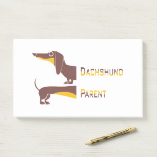 Funny cute dachshund for long dog parent post-it notes