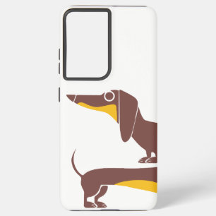 Funny cute dachshund for long dog parent samsung galaxy case