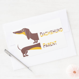 Funny cute dachshund for long dog parent sticker