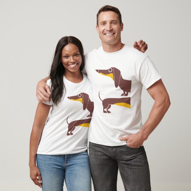 Funny cute dachshund for long dog parent T-Shirt (Unisex)