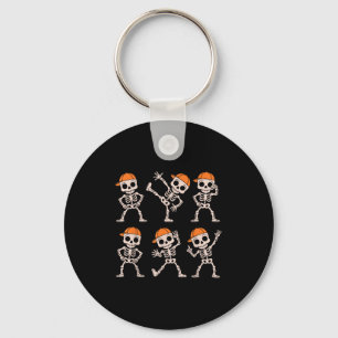 Funny Cute Dancing Skeleton Halloween Boys Kids To Keychain