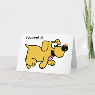 Funny Cute Dog Birthday Card