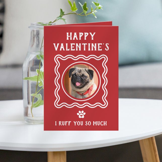 Funny Cute Dog Parent Happy Valentine's Day Holiday Card (Creator Uploaded)