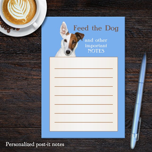 Funny Cute Dog  Post-it Notes (Post it notes featuring a cute dog image and your own (funny or other) texts.)