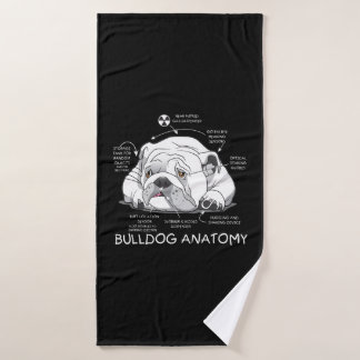 Funny Cute English Bulldog Anatomie de la biologie