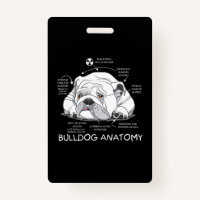 Funny Cute English Bulldog Anatomy Dog Biology