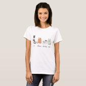 Funny Cute French Cat T-Shirt (Front Full)