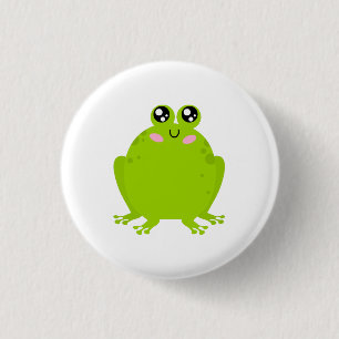 Funny Cute Frog 1 Inch Round Button