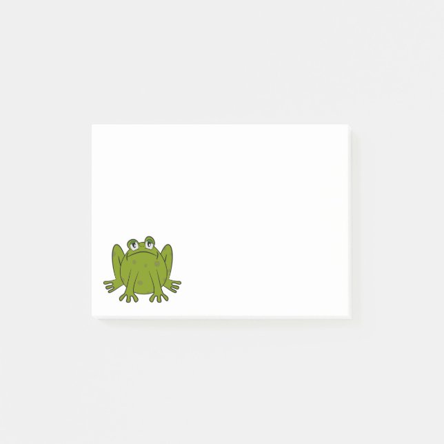 Funny Cute Frog Post-it Notes (Front)