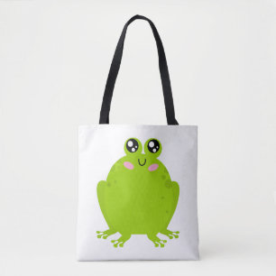 Funny Cute Frog Tote Bag