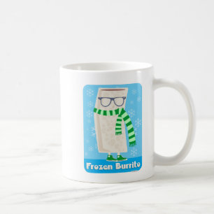 Funny Cute Frozen Burrito Cartoon Character 2-side Coffee Mug