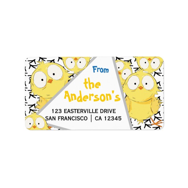 Funny Cute Fun Crazy Chicken Overload! Label (Front)