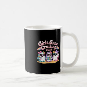 Funny Cute Ghost Girls Gone Cruising 2026 Vacation Coffee Mug