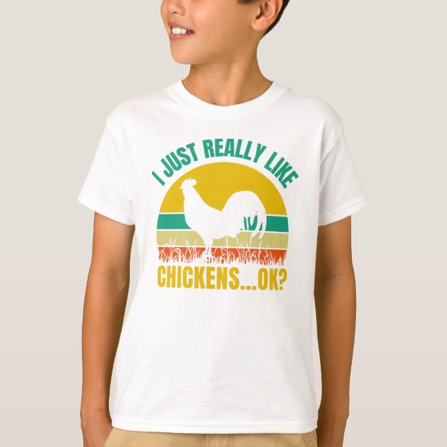 Funny Cute Gift For Pet Chicken Lovers T-Shirt (Front)