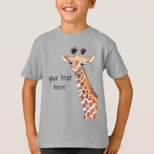 Funny Cute Giraffe Personalized  T-Shirt
