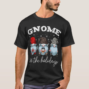 Funny Cute Gnomies Merry Christmas Family Matching T-Shirt