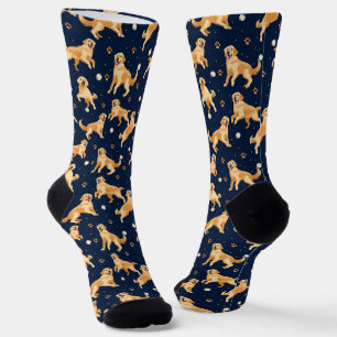 Funny Cute Golder Retriever Dog Socks