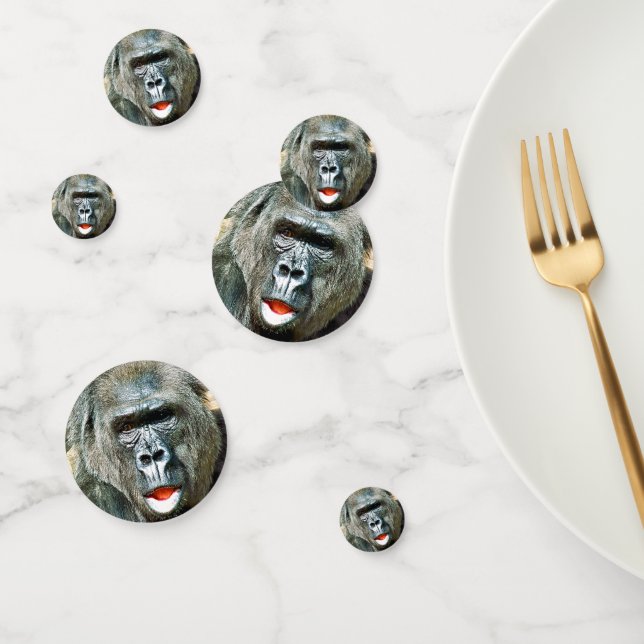FUNNY CUTE GORILLA CONFETTI (Group)