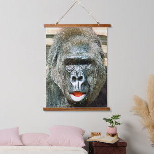 FUNNY CUTE GORILLA HANGING TAPESTRY