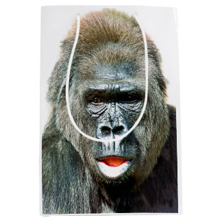 FUNNY CUTE GORILLA MEDIUM GIFT BAG