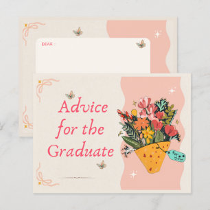Funny & Cute Graduation Advice Card 