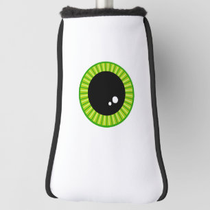 Funny Cute Green Eyeball Golf Head Cover