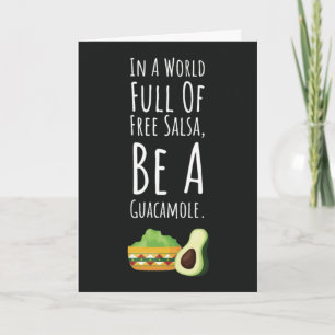 Funny Cute Guacamole Cards Fiesta Avocado Mexican