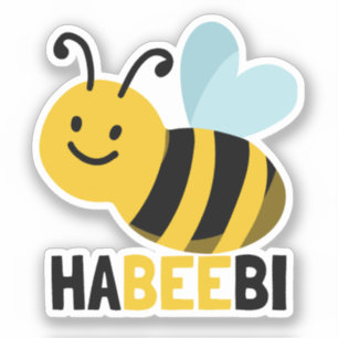 Funny Cute Habeebi Bee Pun Habibi