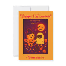 Funny Cute Halloween Card for Kids 2025