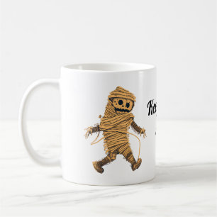 Funny cute Halloween mummy modern Coffee Mug