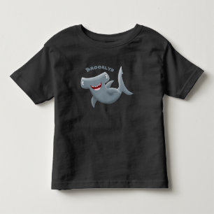 Funny cute Hammerhead shark cartoon  Toddler T-shirt