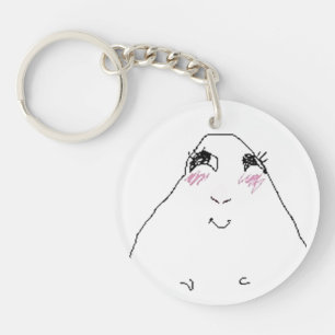 Funny cute hamster Keychain