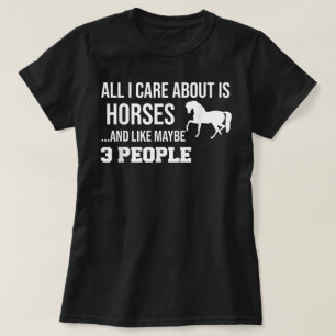 Funny Cute Horse Gift Men Women Teens T-Shirt