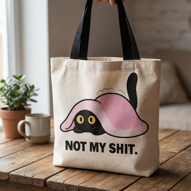Funny cute humorous cat animal quotes  tote bag (Creator Uploaded)