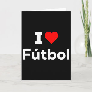 Funny Cute I Heart Love Futbol Sport Soccer Fun  Card