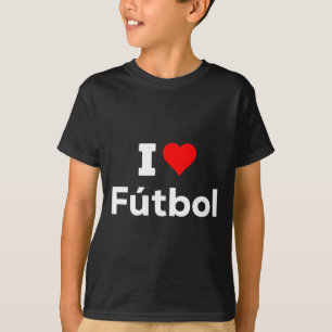 Funny Cute I Heart Love Futbol Sport Soccer Fun  T-Shirt