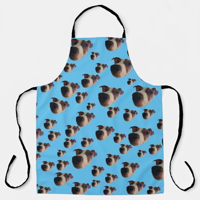 Funny Cute Jack Russell All Over Print Apron (Front)