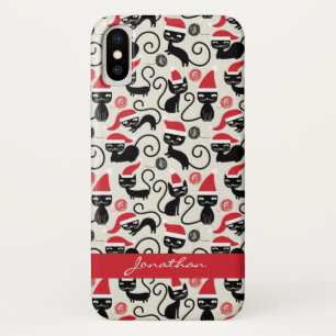 Funny Cute kittens Wearing Santa Hat Christmas Case-Mate iPhone Case