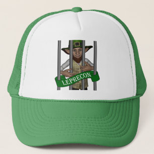 Funny cute leprechaun St Patrick's day Trucker Hat
