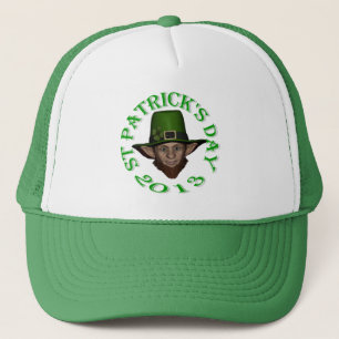 Funny cute leprechaun St Patrick's day Trucker Hat