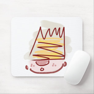 Funny Cute Little King Illustration Mouse Pad