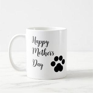 Funny Cute Minimalist Cat Paws Mother's Day  Coffee Mug