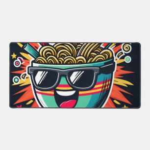 Funny Cute Noodle Cartoon Ramen Bowl Desk Mat