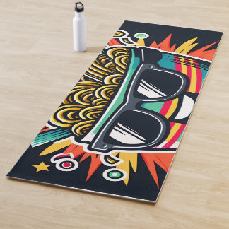 Funny Cute Noodle Cartoon Ramen Bowl Yoga Mat