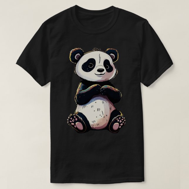 Funny cute Panda 1 T-Shirt (Design Front)