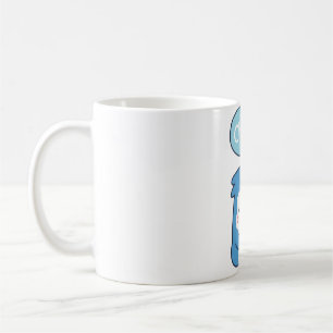 Funny Cute Penguin Says Chill Snowflake  Coffee Mug