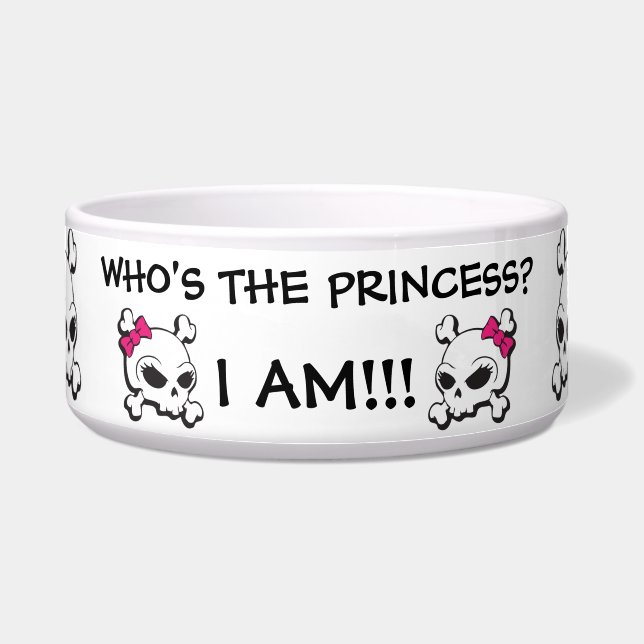 Funny Cute Pink Black Bow Crossbones Skull Pattern (Front)