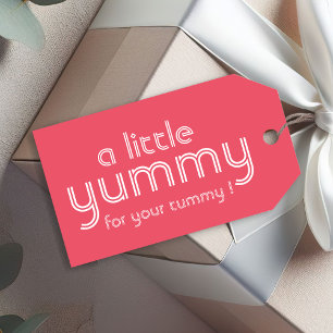 Funny Cute Pink Elegant Personalized Gift Tags