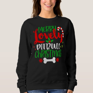 Funny Cute Pitbull Christmas Sweatshirt