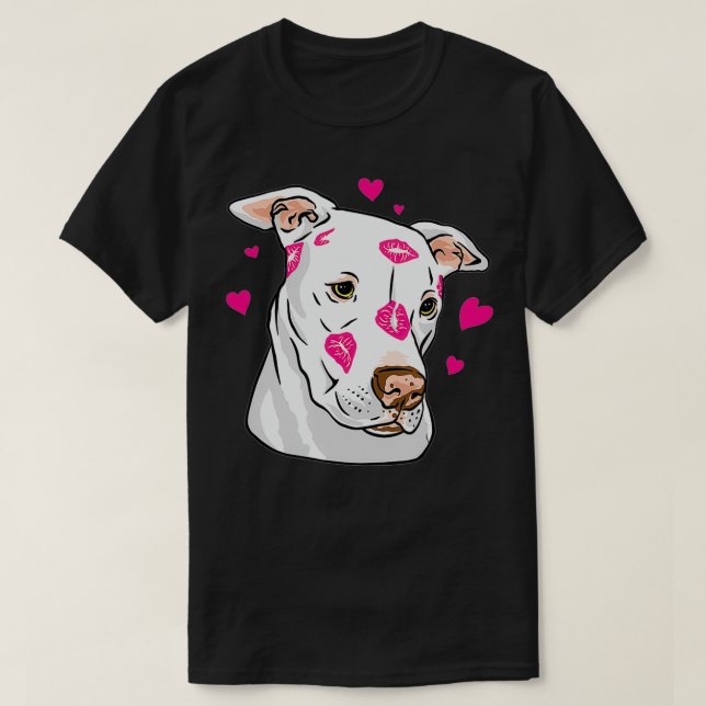 Funny Cute Pitbull , Rescue Dog  T-Shirt (Design Front)